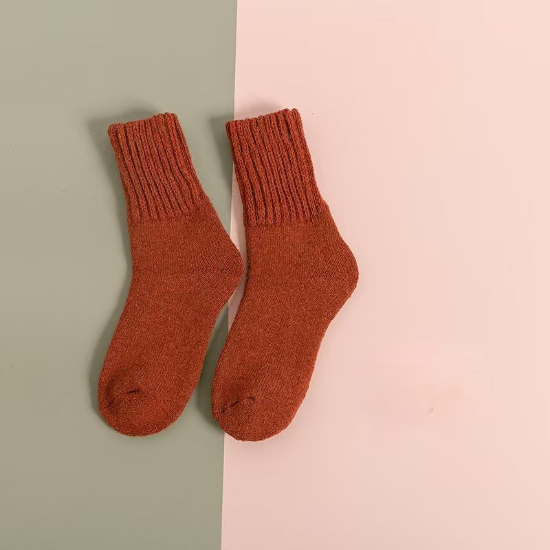 Thermal Knit Socks – Cozy Mid-Calf, One Size - 3KDyn