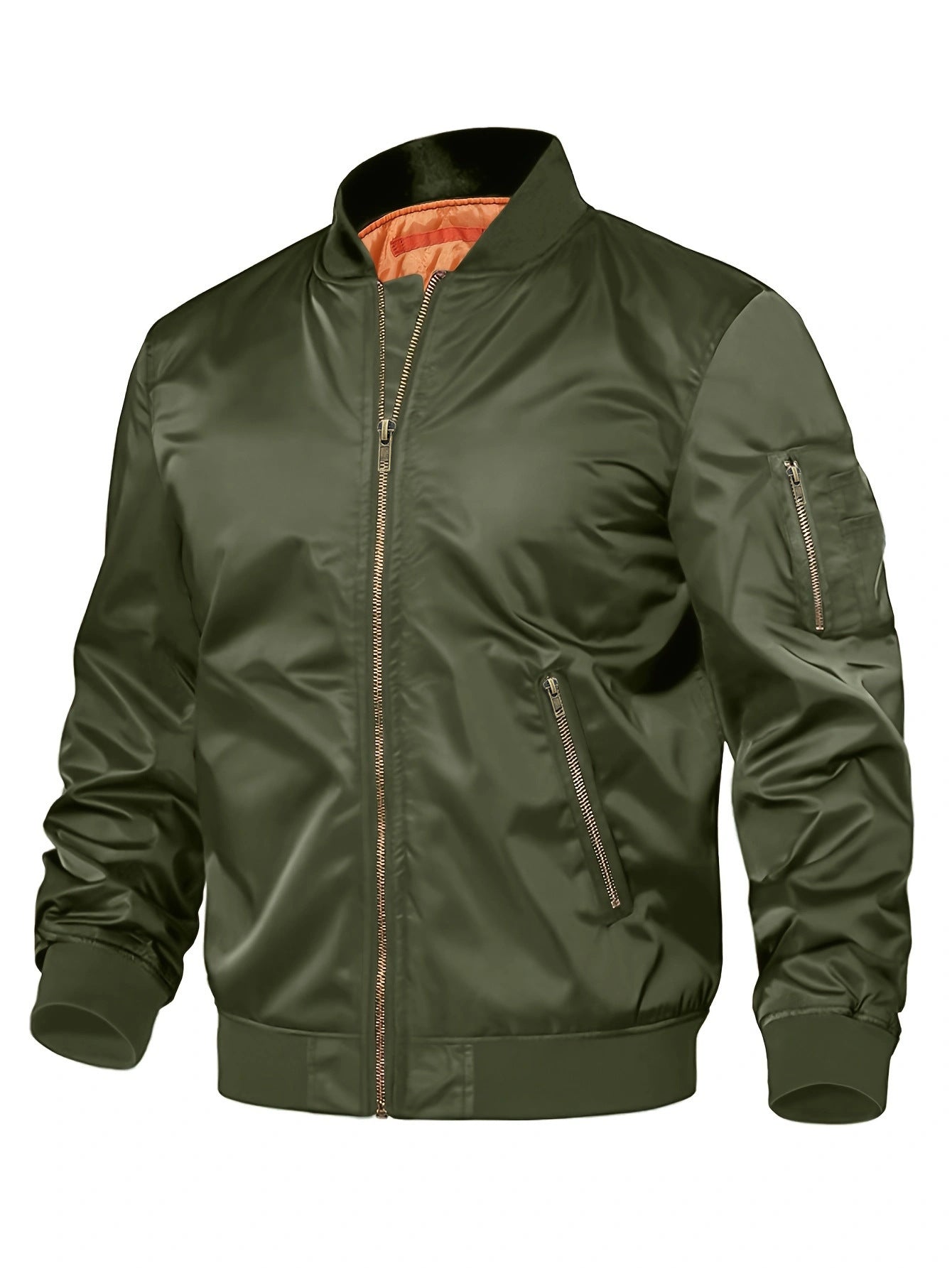 Men’s lightweight nylon bomber jacket