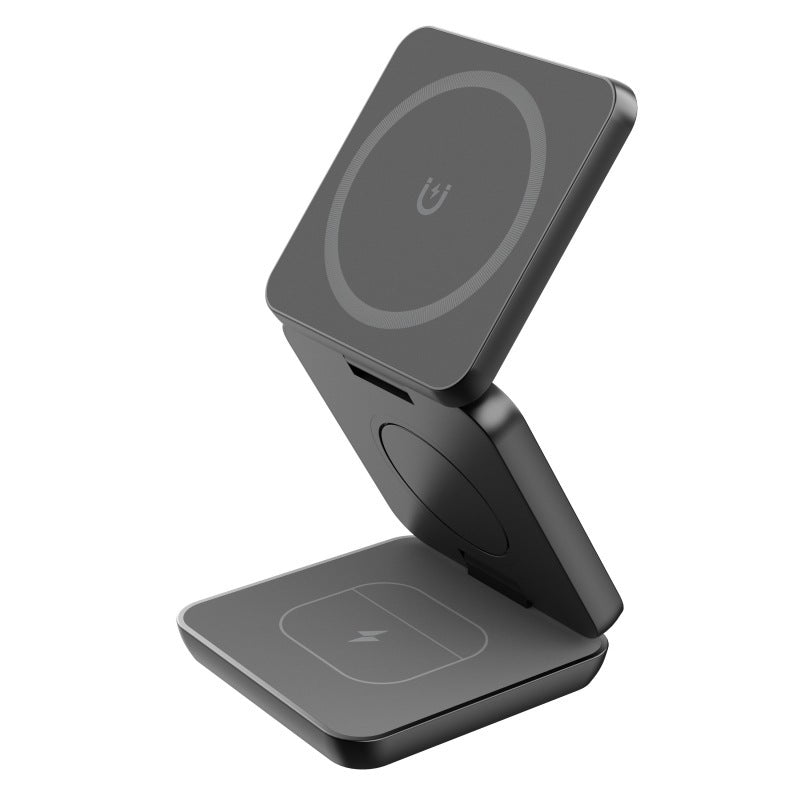 Magnetic Suction Wireless Charging And Folding Phone Holder - 3KDyn