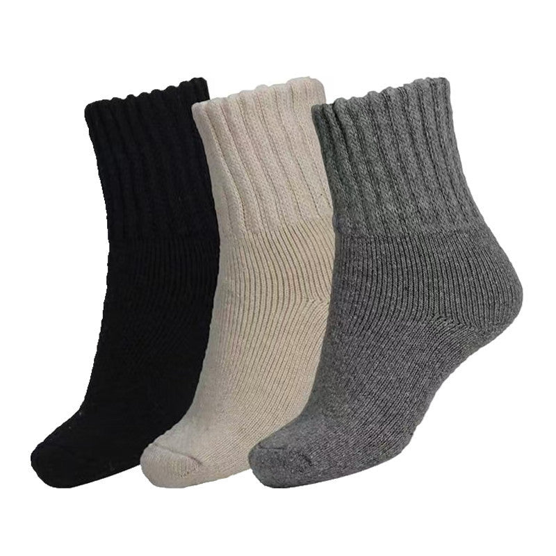 Thermal Knit Socks – Cozy Mid-Calf, One Size - 3KDyn