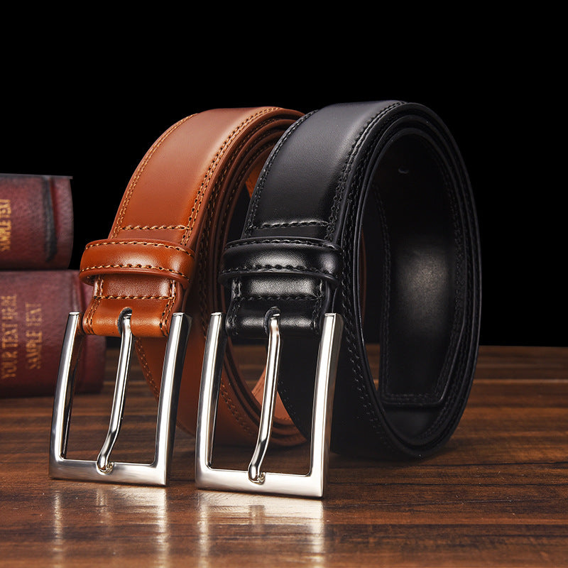 Men's Genuine Leather Pin Buckle Belt – product image 1