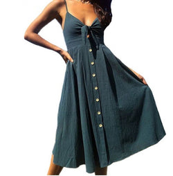 Women Summer Dresses Sleeveless Backless Strap Long Close-fitting Sheath Female Party Evening Dresses Vestidos - 3KDyn