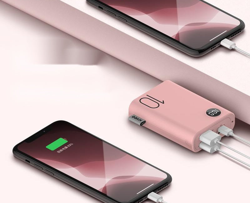 Macaron Compact Power Bank - 10000mAh with Multi-Port Output