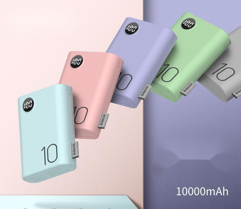 Macaron Compact Power Bank - 10000mAh with Multi-Port Output