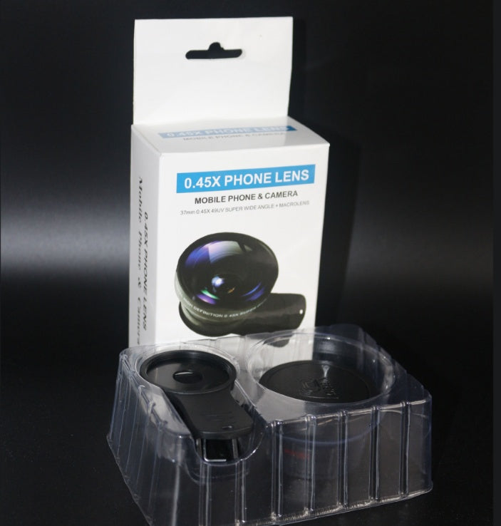 Phone Lens kit 0.45x Super Wide Angle & 12.5x Super Macro Lens HD Camera Lentes - 3KDyn