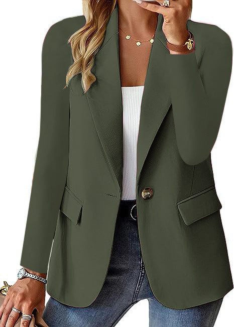 Women’s relaxed long sleeve blazer