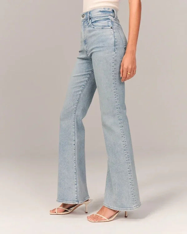 Women's High Waist Solid Color Jeans - 3KDyn