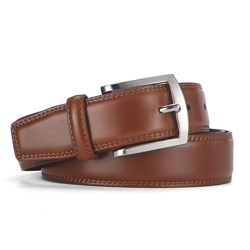Men's Genuine Leather Pin Buckle Belt – product image 3