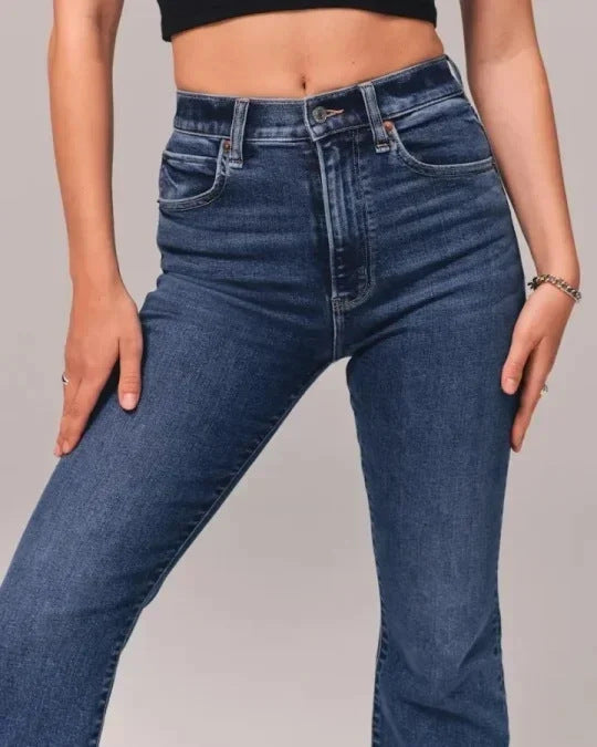 Women's High Waist Solid Color Jeans - 3KDyn