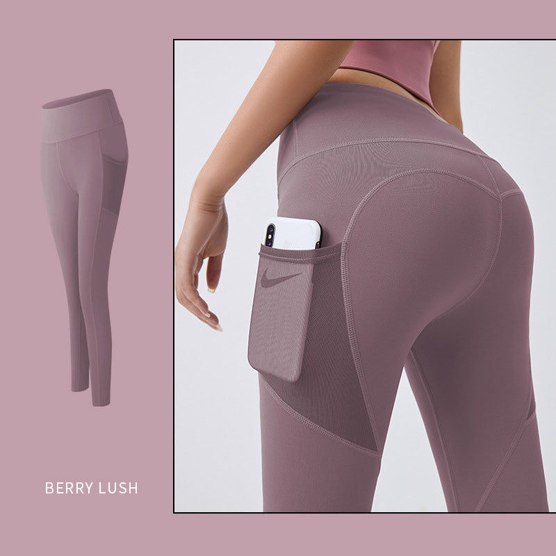 Yoga Pants Women With Pocket Leggings Sport Girl Gym Leggings Women Tummy Control Jogging Tights Female Fitness Pants - 3KDyn