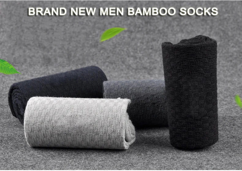 Men’s Bamboo Business Socks – Breathable & Soft (5 or 10 Pairs) - 3KDyn