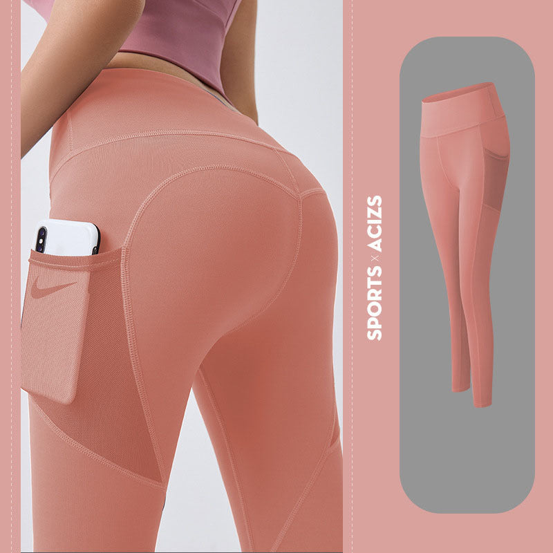 Yoga Pants Women With Pocket Leggings Sport Girl Gym Leggings Women Tummy Control Jogging Tights Female Fitness Pants - 3KDyn