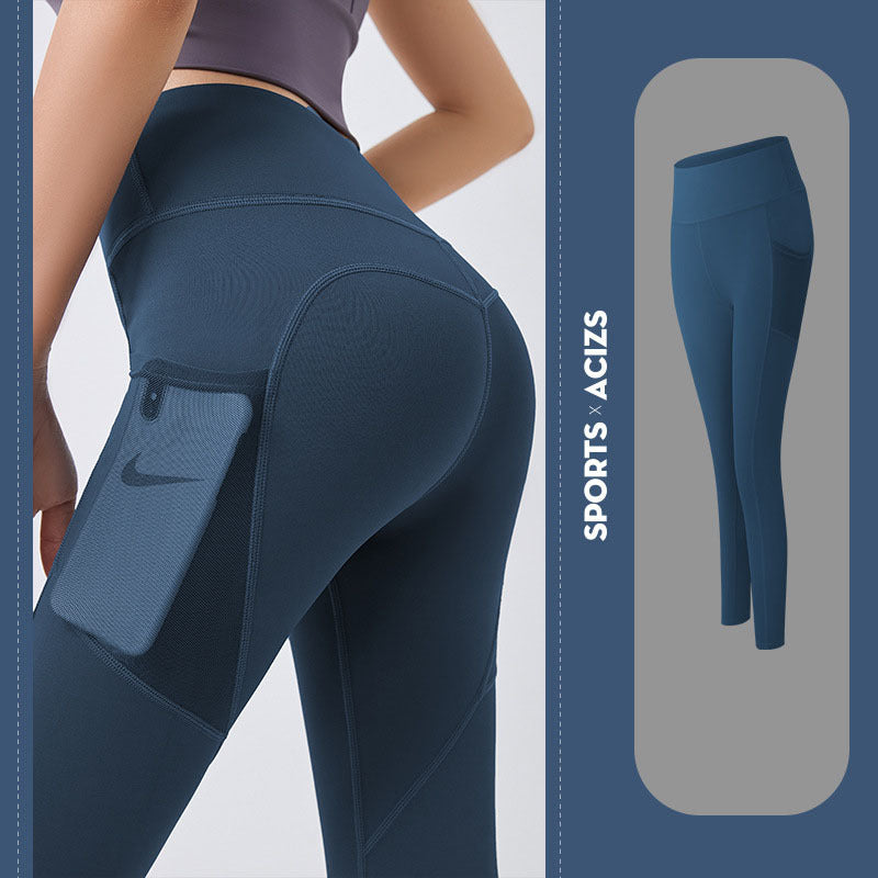 Yoga Pants Women With Pocket Leggings Sport Girl Gym Leggings Women Tummy Control Jogging Tights Female Fitness Pants - 3KDyn