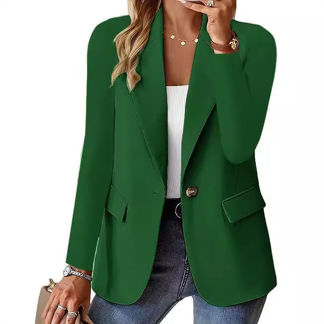 Women’s relaxed long sleeve blazer
