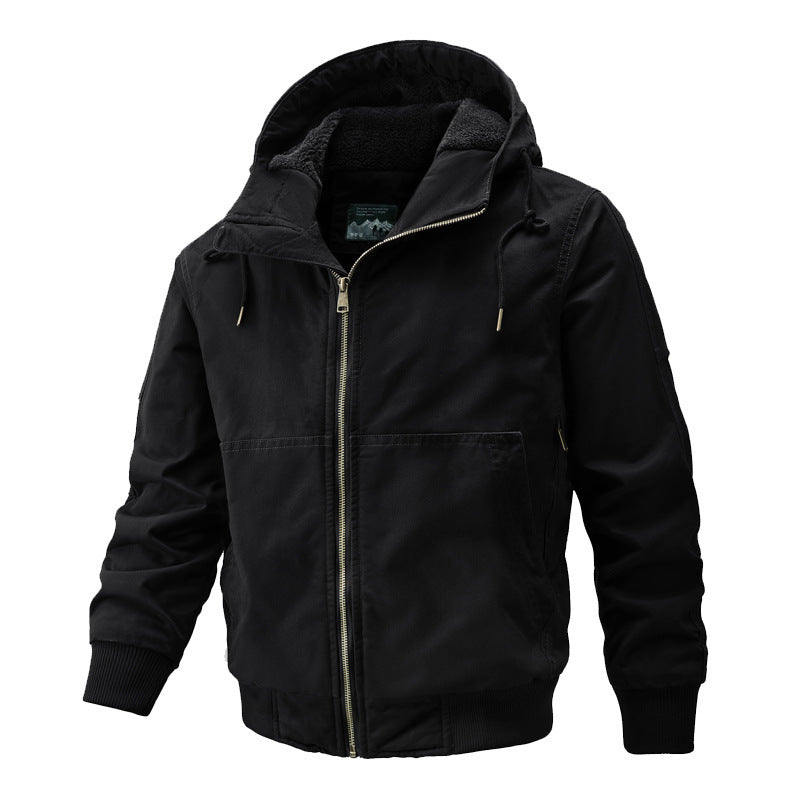 Men’s Winter Padded Hooded Jacket – Plus Size, Thick Cotton, Warm & Stylish - 3KDyn