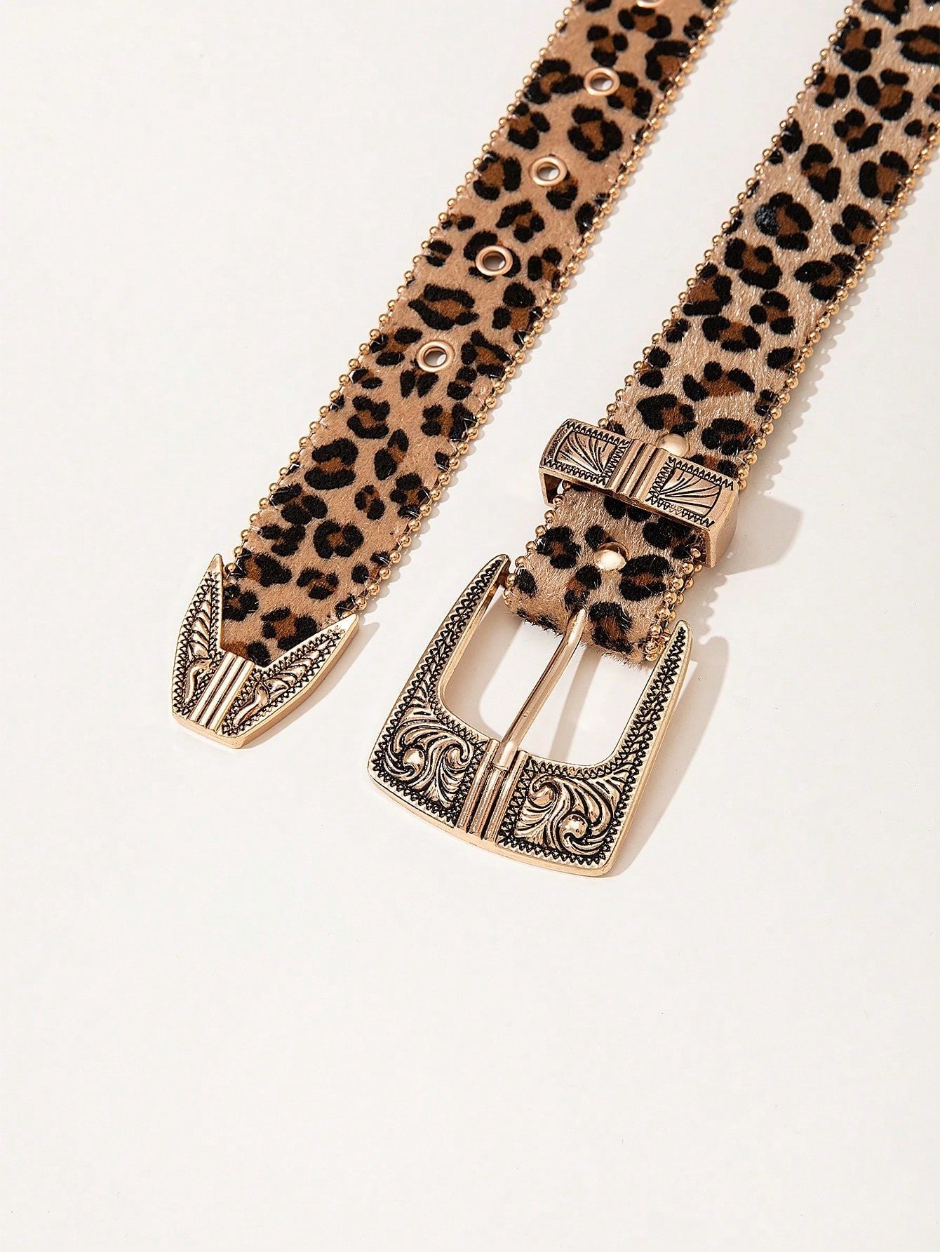 Women's Western Embossed PU Leather Belt – product image 6