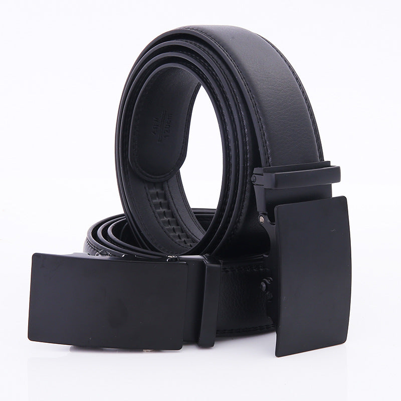 Men's Automatic Buckle Cowhide Leather Belt – product image 5