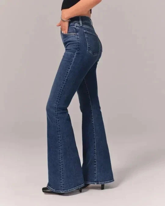Women's High Waist Solid Color Jeans - 3KDyn