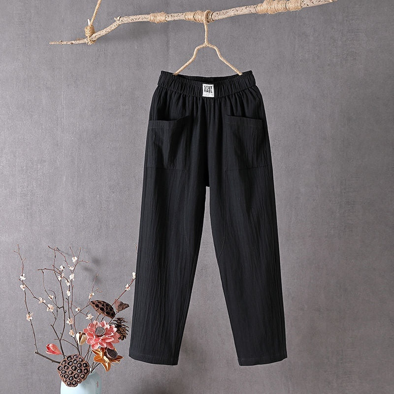 Women's Cotton And Linen Casual Pants - 3KDyn