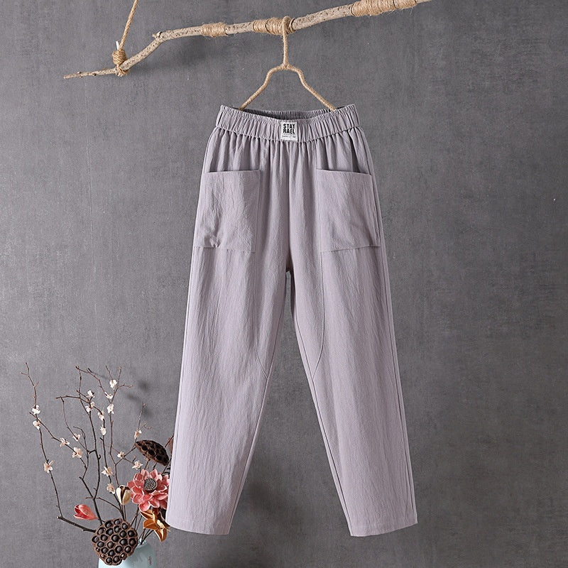 Women's Cotton And Linen Casual Pants - 3KDyn