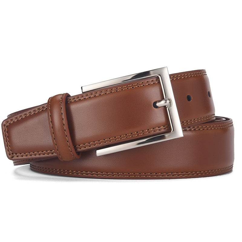 Men's Genuine Leather Pin Buckle Belt – product image 2
