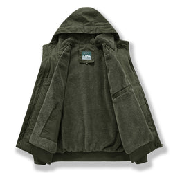 Men’s Winter Padded Hooded Jacket – Plus Size, Thick Cotton, Warm & Stylish - 3KDyn