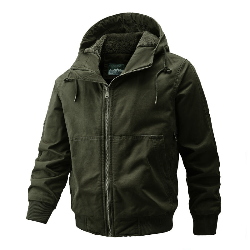 Men’s Winter Padded Hooded Jacket – Plus Size, Thick Cotton, Warm & Stylish - 3KDyn