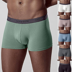 Green boxer briefs with brand logo on a white background, featuring multiple color options.