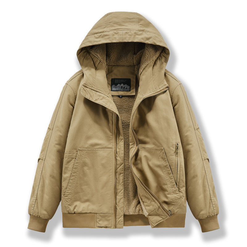 Men’s Winter Padded Hooded Jacket – Plus Size, Thick Cotton, Warm & Stylish - 3KDyn