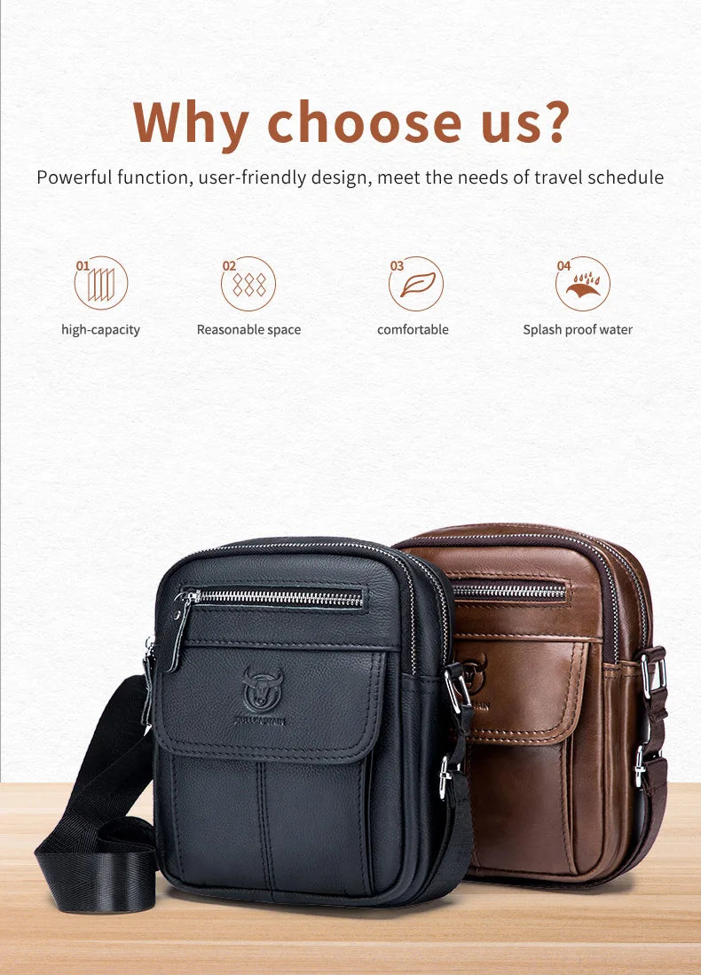 Men’s Retro Crossbody Messenger Bag