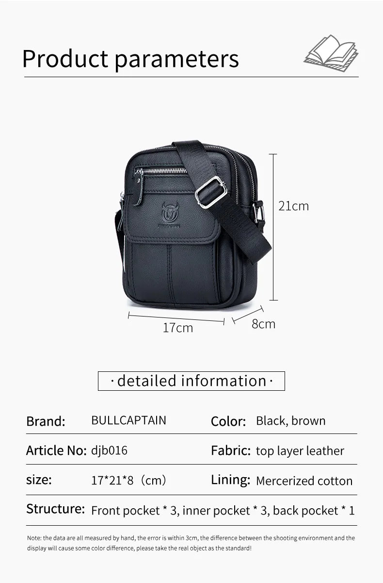 Men’s Retro Crossbody Messenger Bag