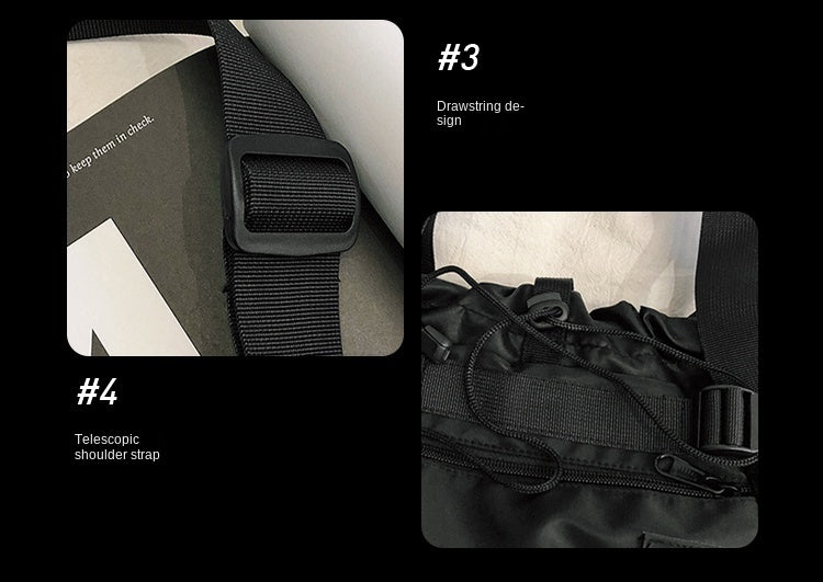 Men's nylon utility crossbody shoulder bag | 3KDyn