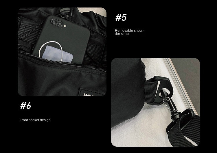 Men's nylon crossbody bag with utility pockets | 3KDyn