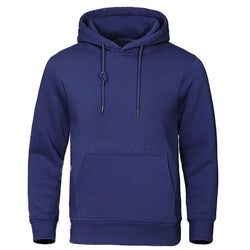 Solid Color Men’s Fleece Hoodie – Warm & Casual - 3KDyn