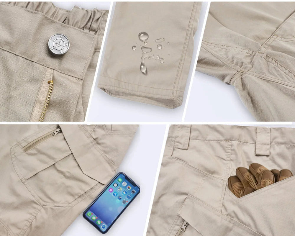 Men's Tactical Cargo Pants with Multiple Pockets - 3KDyn