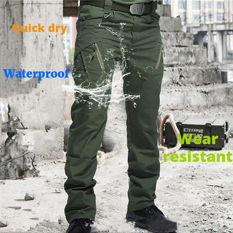 Men's Tactical Cargo Pants with Multiple Pockets - 3KDyn