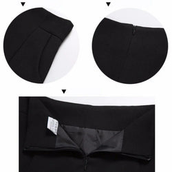 Women Shorts Spring Summer Casual High Waist A-line Shorts Loose Wide Leg Chiffon Shorts Chic Lady Black White Suit Shorts - 3KDyn