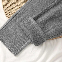 Woolen Pants Women's Harem Pencil Pants 2024 Autumn Winter High Waisted Casual Suit Pants Office Lady Women Trousers - 3KDyn
