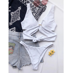 Push Up Bikini Set – Sexy Women's Two-Piece Swimwear with Padding & Low Waist - 3KDyn