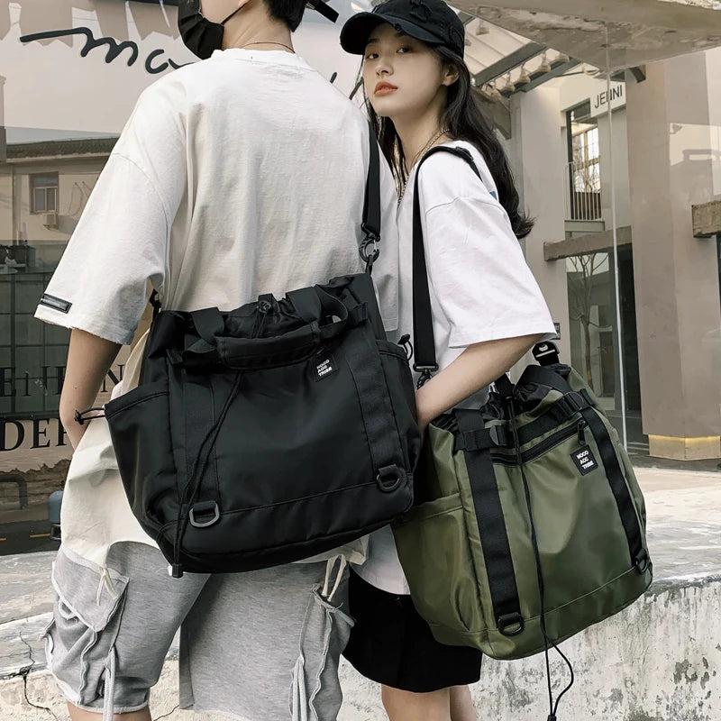 Men's nylon crossbody bag with utility pockets | 3KDyn