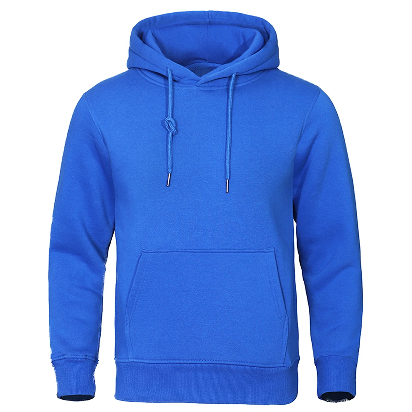 Solid Color Men’s Fleece Hoodie – Warm & Casual - 3KDyn
