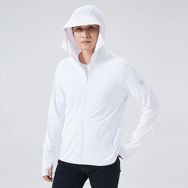 Men’s Summer UV Protection Hooded Jacket – Ultra-Light, Breathable & UPF 50+ - 3KDyn