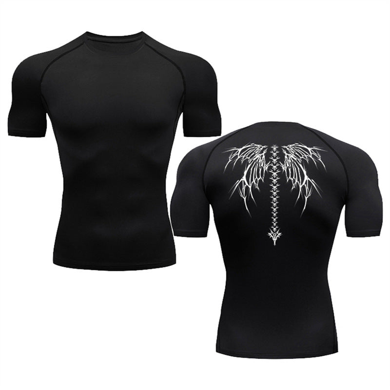 Summer Men's Short-sleeved Fashion Outdoor Casual Printed Quick-drying T-shirt - 3KDyn