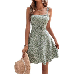 Women's Summer Floral Spaghetti Strap Sundress - 3KDyn
