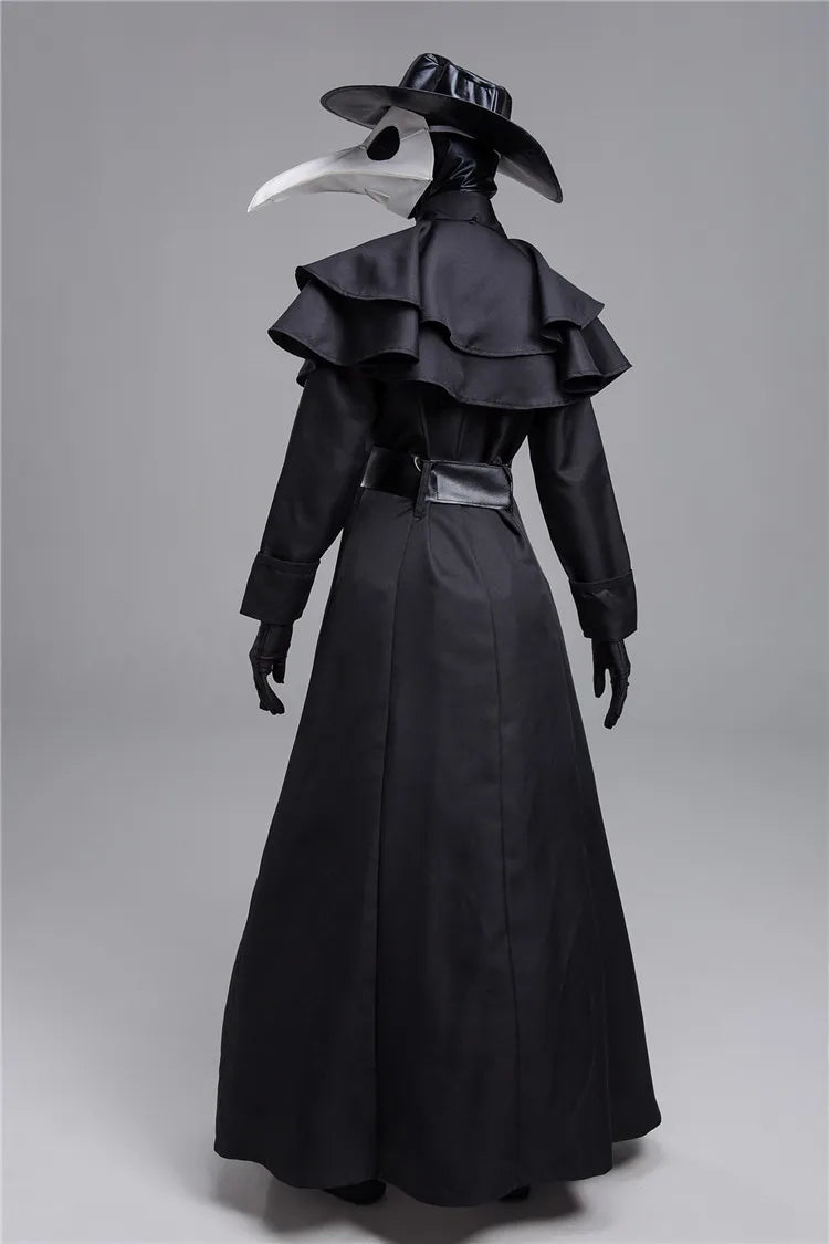 Women’s medieval plague doctor cosplay costume for themed events