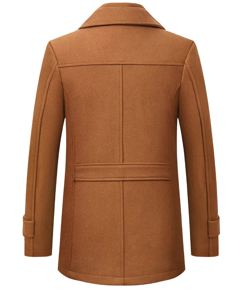 Brown coat on a white background