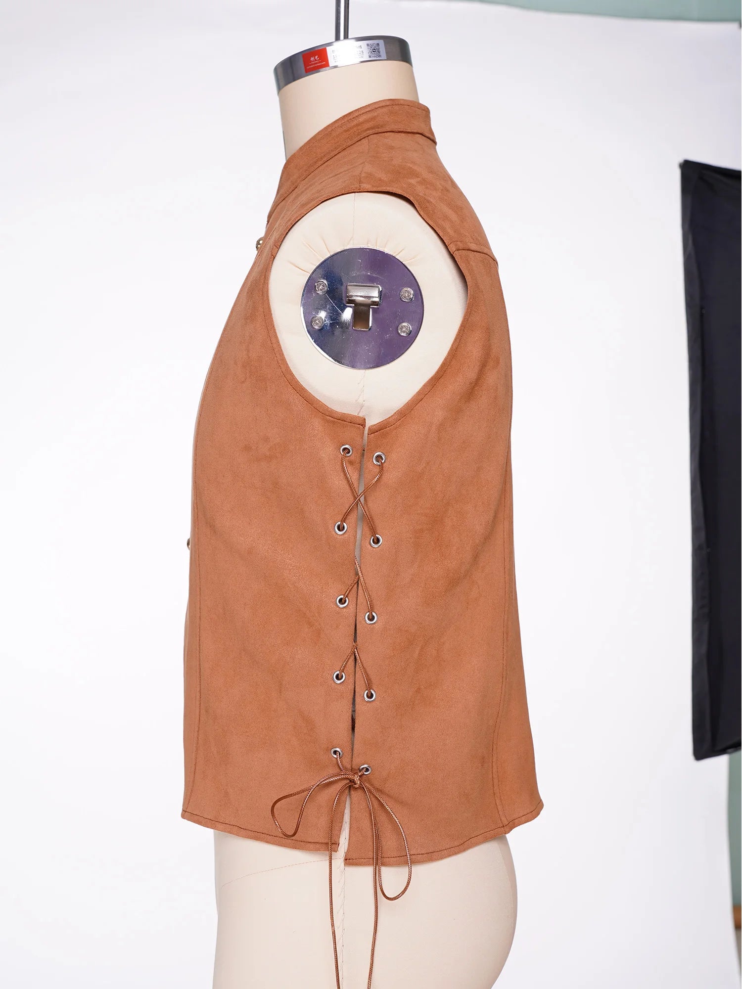 Men’s medieval pirate Viking costume vest – product detail 3