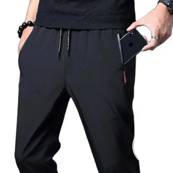 Men's Slim Fit Straight Jogger Pants – Lightweight Casual Style with Elastic Waist - 3KDyn