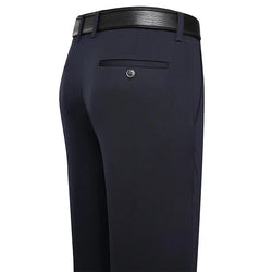 Men's Business Casual Pants – Lightweight, Slim Fit, Classic Straight Trousers - 3KDyn