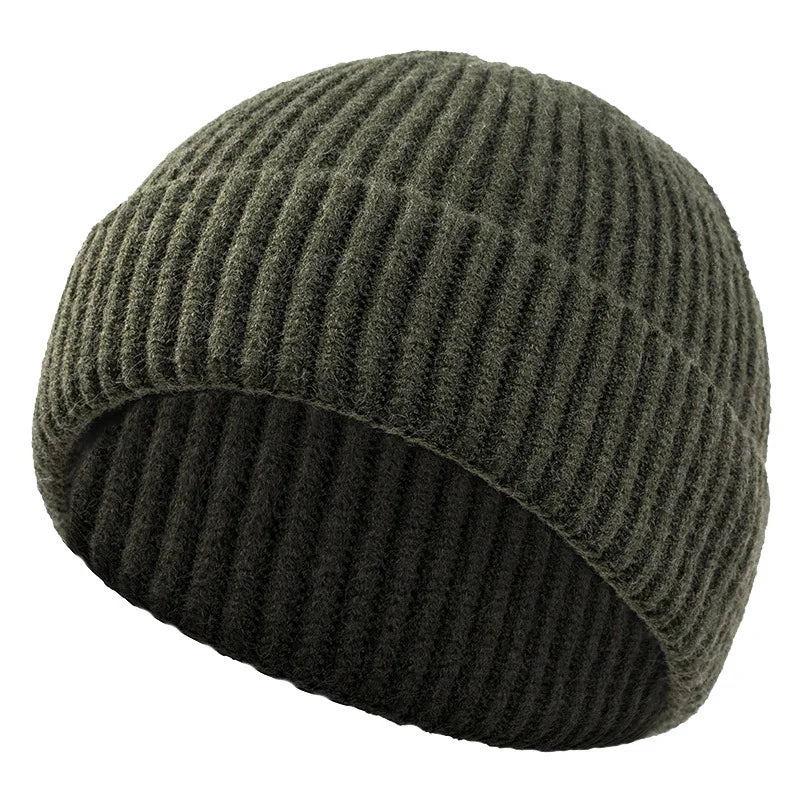 Unisex classic ribbed cuffed beanie